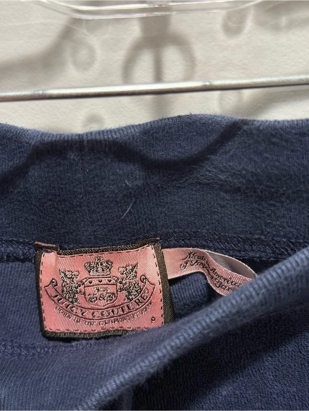 Y2K Juicy Couture Navy Velour Track Pants